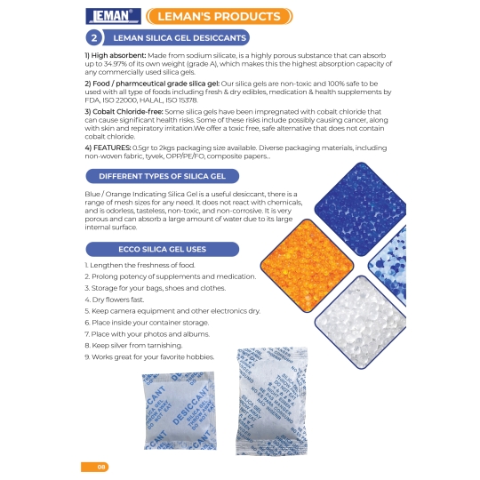 LEMAN-SILICAGEL DESICCANT