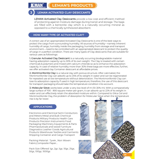 LEMAN- CLAY DESICCANT ABSORBER